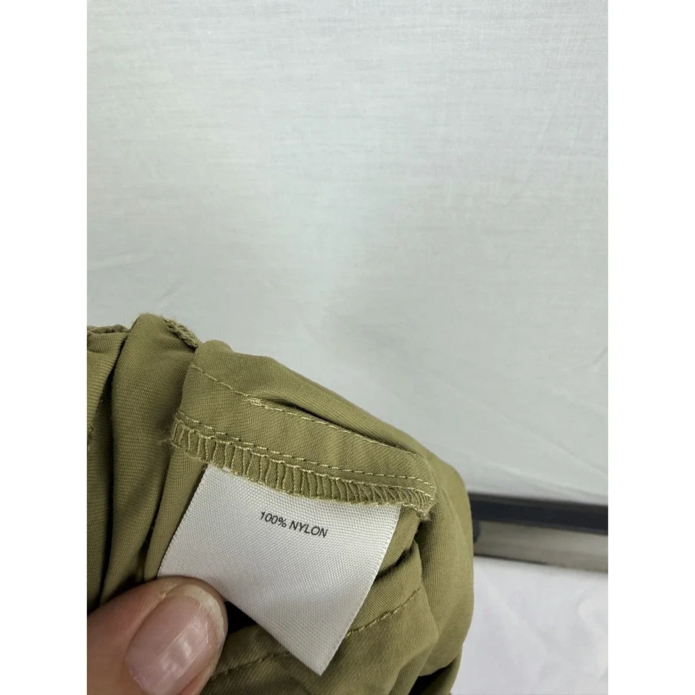 REI Co-op Mens Pleated Hiking Pants Tan Khaki Outdoor Trekking Ankle Zip L‎